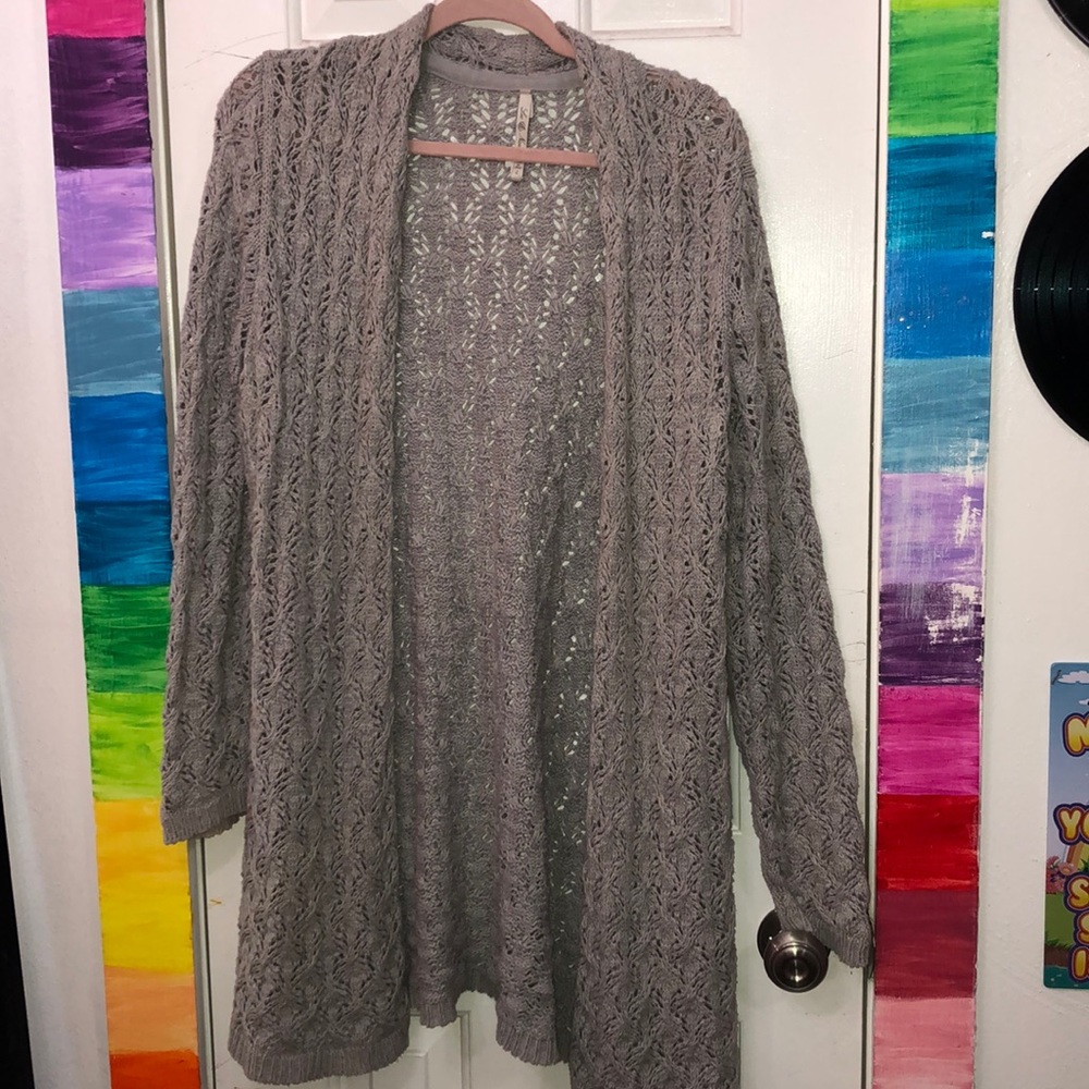 Grey cardigan